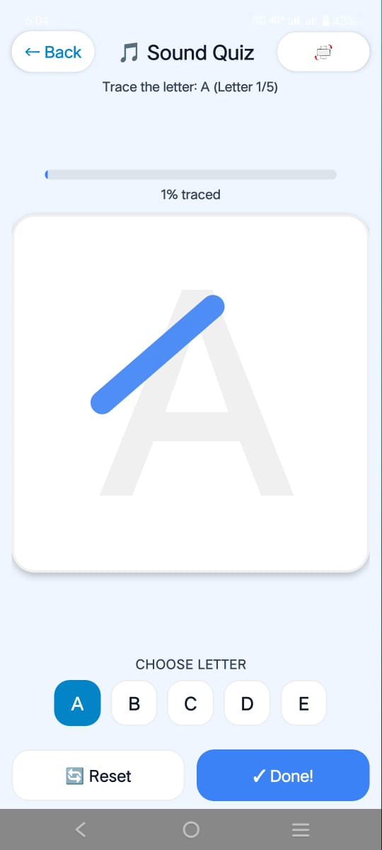 TinyTalker — Home screen